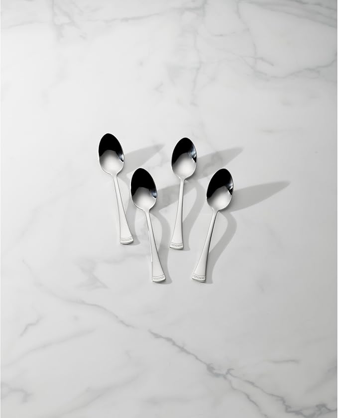 Lenox Portola Dinner Spoons Silverware Set for 4, Flatware