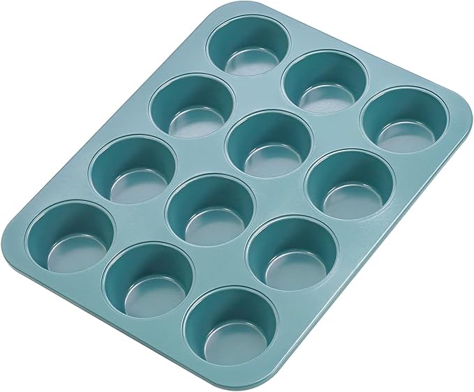CHEFMADE Muffin Pan, 12-Cups Nonstick Cupcake Baking Tray for Cakes