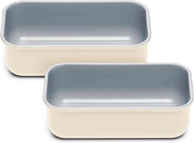 Caraway Non-Stick Ceramic-Coated 1 lb Loaf Pan Duo