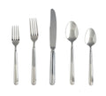 Fortessa Forge 18/10 Stainless Steel Flatware, 5 Piece Place Setting, Service for 1