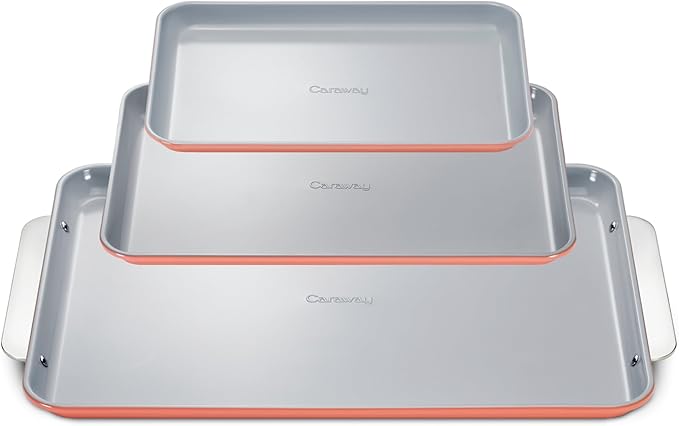 Caraway Non-Stick Ceramic Baking Sheet Trio