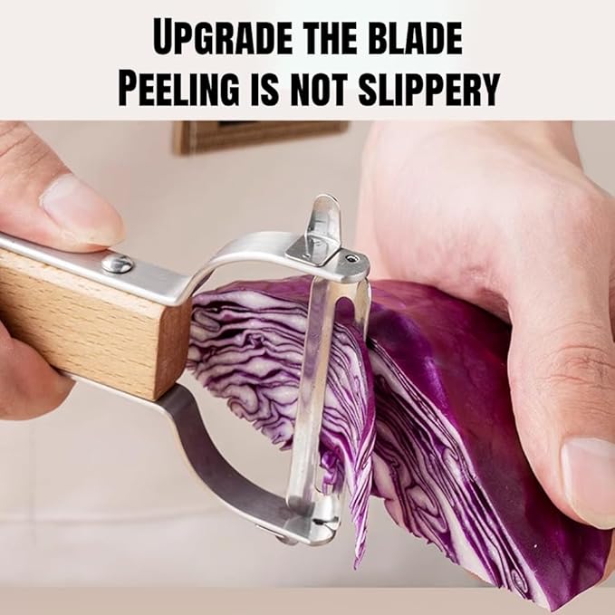 Huakai Vegetable Peeler for Kitchen, 304 stainless steel blade sharp, smooth peeling, good results