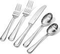 Silverware Set for 6, 30 Piece Stainless Steel Flatware Cutlery Utensil Set