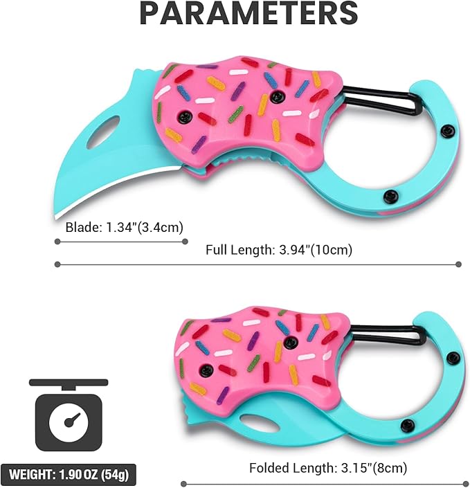 FUNBRO Small Pocket Knife for Women, Edc Knives Tool