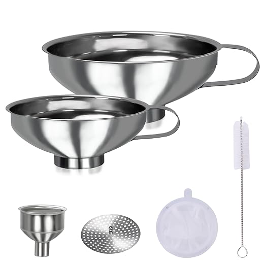 Yevior Canning Funnel for Filling Mason Jars,Bottles (5-Pack)