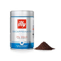 illy Decaf Ground Espresso Coffee, Classico Medium Roast, 8.8 oz