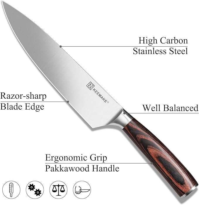 10" Damascus Chef Knife, Ultra Sharp 10° Edge Japanese VG10 Kiritsuke Kitchen Knife with Ash Sheath, 67 Layers Hand Forged Hammered Cooking Knife for Meat, Vegetable & Fruit, Camping & BBQ Gift