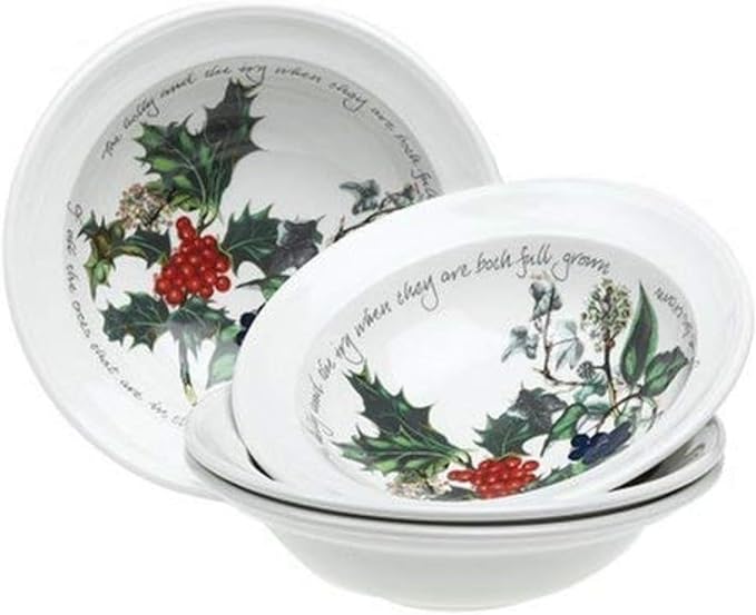 Portmeirion The Holly & The Ivy Cereal Bowls - Set of 6