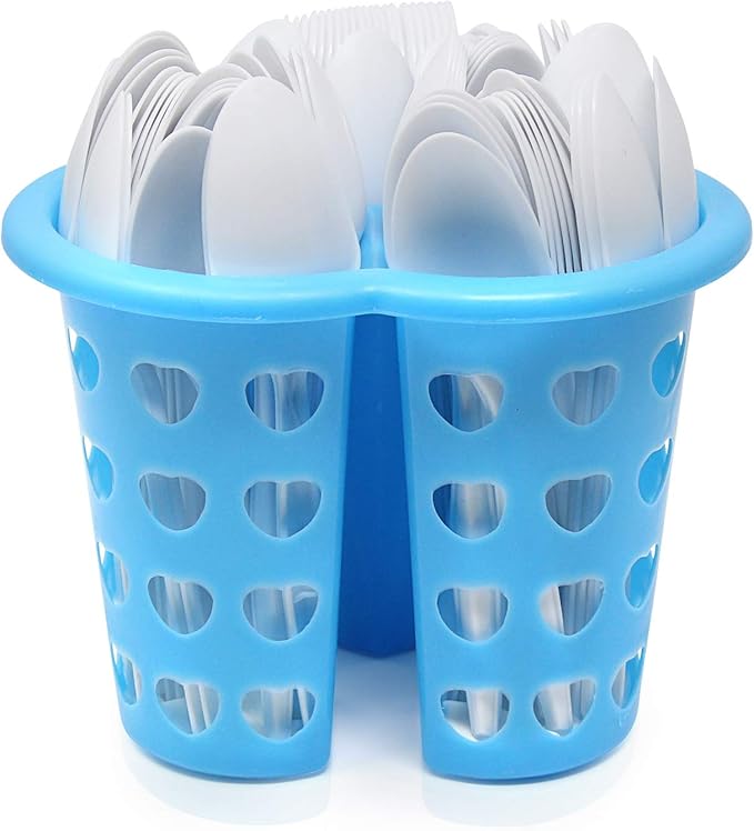 BluShine 600 Pack White Plastic Spoons, Disposable Bulk Cutlery