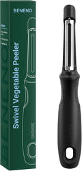 Beneno Swivel Vegetable Peeler, Premium Smooth Peeling Potato Peeler, Black
