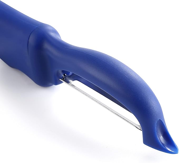 Spring Chef Swivel Potato Peeler with Soft Grip Handle, Set of 2, Sapphire