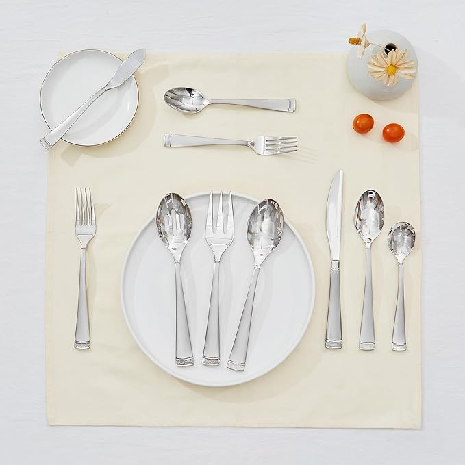 KINGSTONE 20-Piece Flatware Set, 18/10 Stainless Steel Silverware Set for 4
