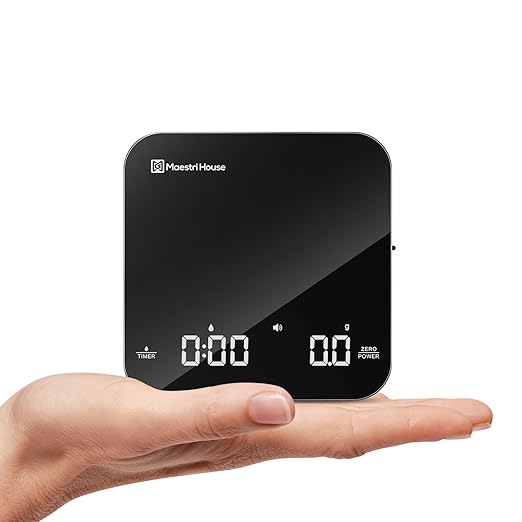 Maestri House S2 Espresso Coffee Scale with Timer 0.1g Precision Shot Scale