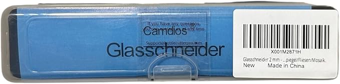 Glass Cutter 2mm-20mm, Glass Cutting Tool with Glass Oil & 3 Carbide Heads