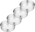 P&P CHEF 6 Inch Cake Pan Set of 4, Stainless Steel Round Cake Pans Tins