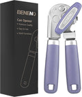 Beneno Heavy Duty Hand Can Opener Manual with Magnet Lid Remover, Purple