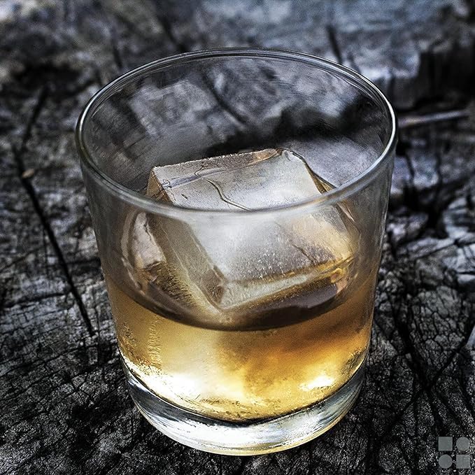 Ball Ice Cube Tray and Big Cube Molds for Whiskey, Slow Melting Set