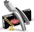 Gourmet Easy Lifetime Replace Garlic Press, No Need to Peel, Coarse Mince
