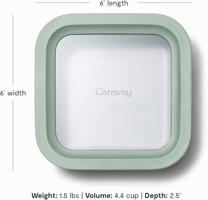 Caraway 6-Piece Glass Food Storage Container Set