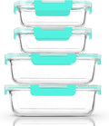 M MCIRCO 80 oz & 36 oz Extra Large Glass Food Storage Containers with Lids