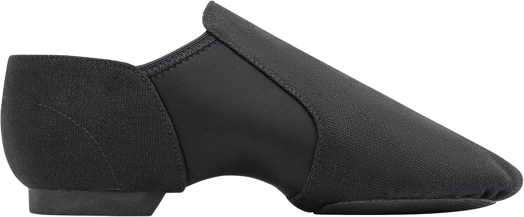Linodes Unisex 09 Canvas Upper Slip-on Jazz Shoe for Women and Men's Dance Shoes-Black 9M