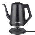 Tuehakny Gooseneck Electric Kettle 1L, 1000W Stainless Steel, Black