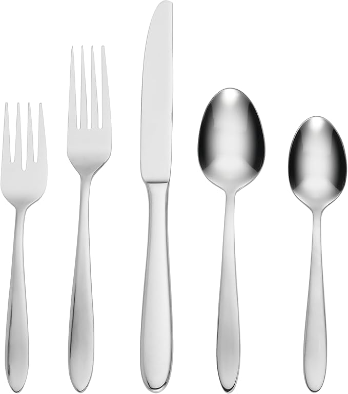 Oneida Mooncrest 45-Piece 18/0 Silverware Set for 8, Flatware
