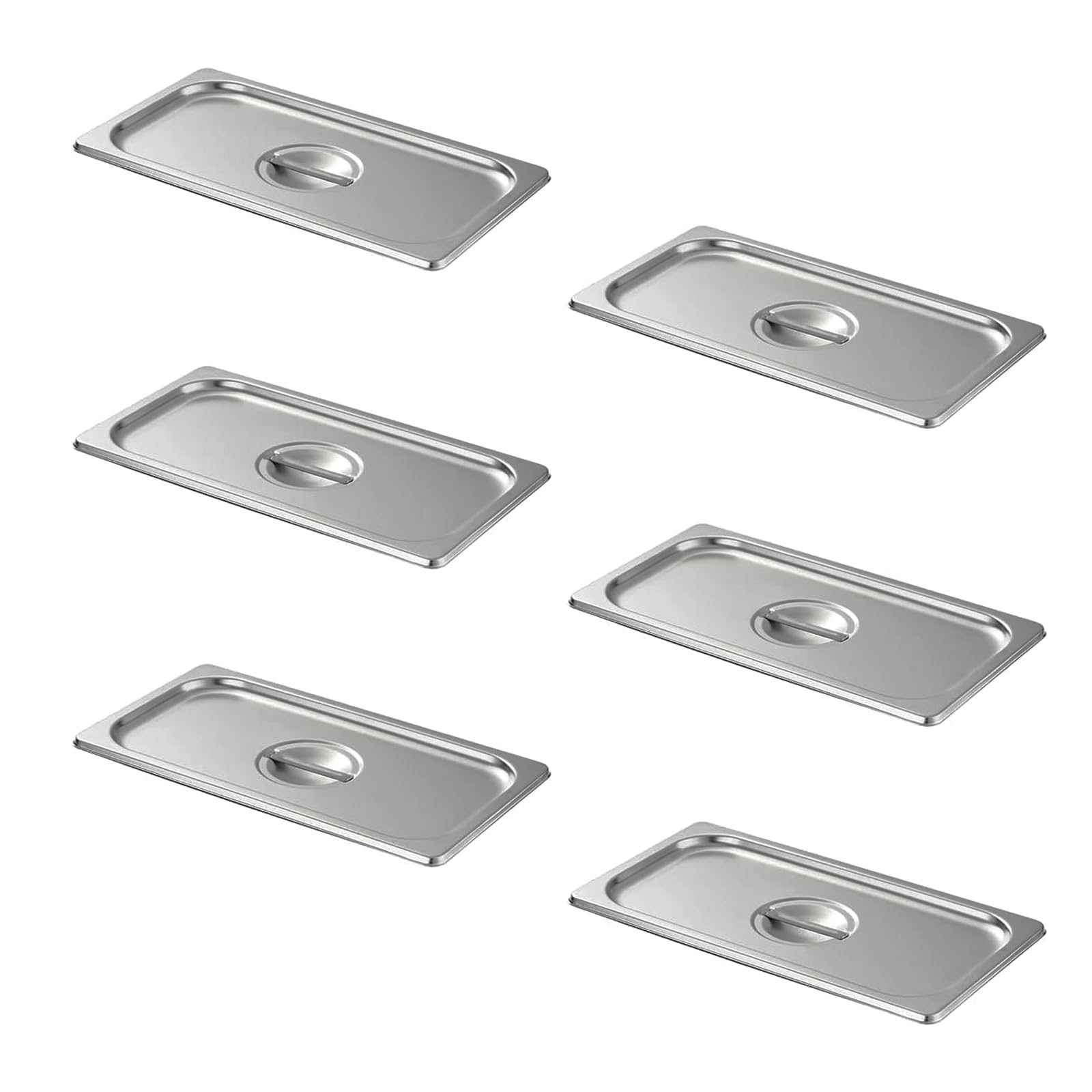 Aplancee Stainless Steel Pan Lid - Fits 1/3 Size Steam Table Pans Dishwasher Safe for Catering, Buffets, Restaurants