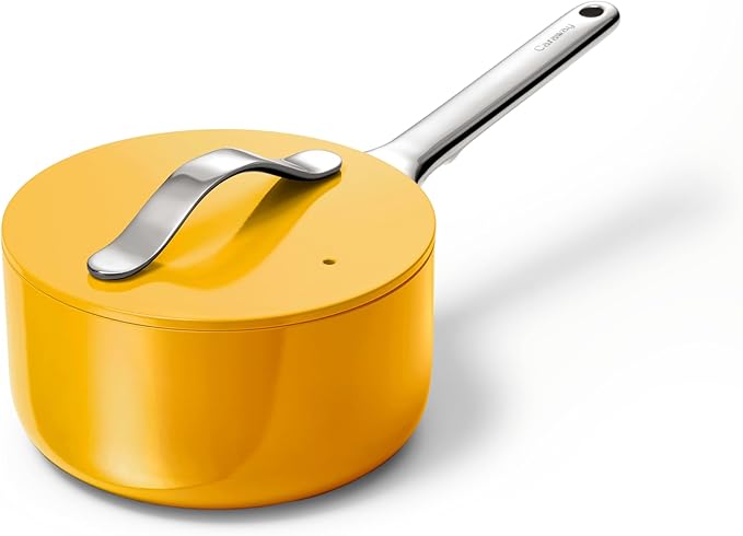 Caraway Non-Stick 1.75 qt Ceramic Sauce Pan with Lid