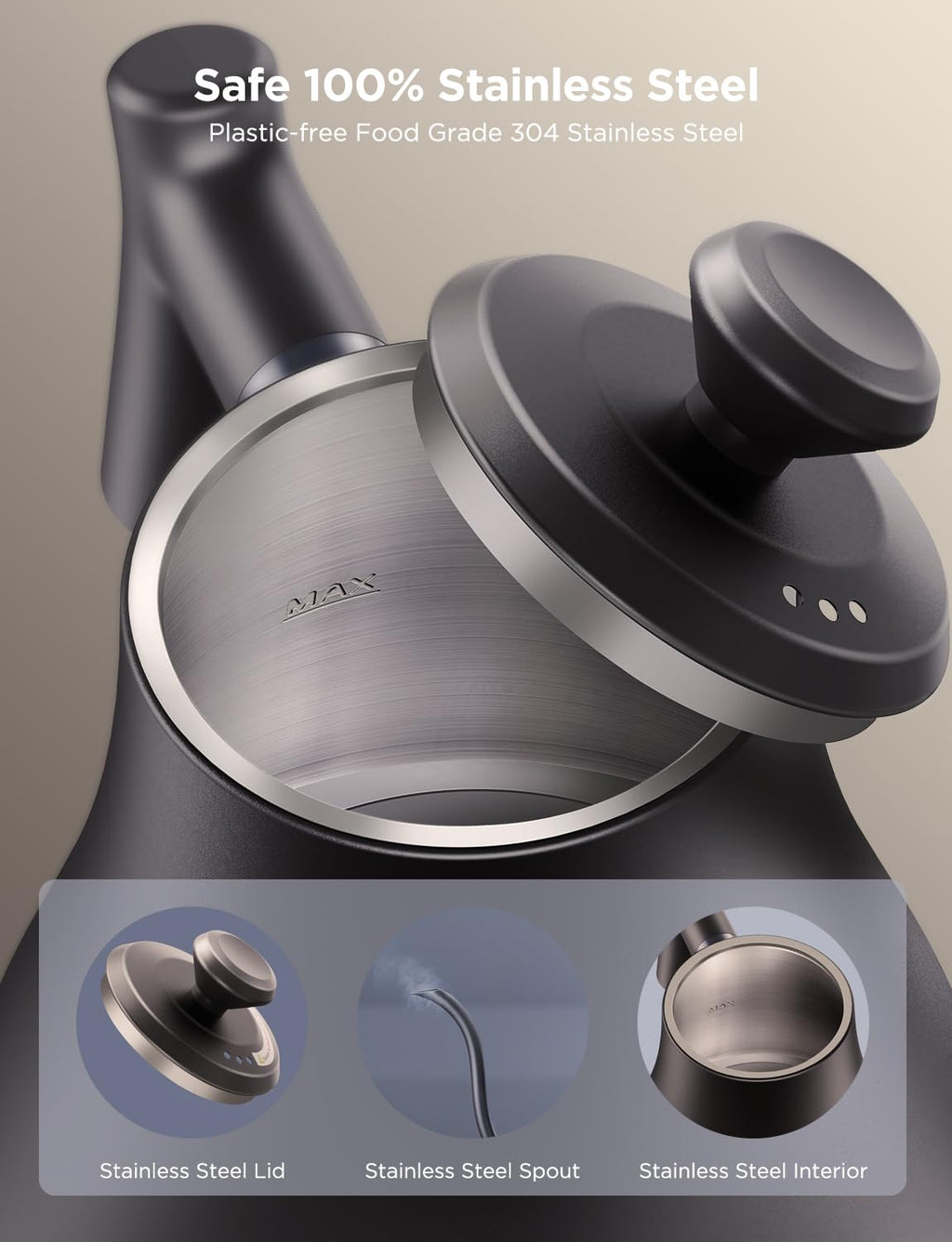 Govee Smart Electric Kettle, WiFi Variable Temperature Gooseneck Tea Kettle