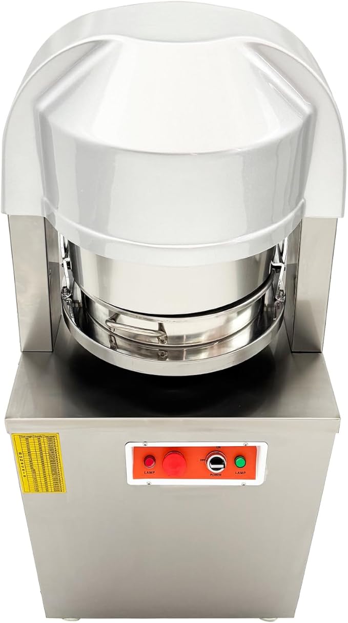 HQHAOTWU Electric Automatic Dough Divider 36pcs, Commercial Dough Dividing Cutting Machine, Stainless Steel Dough Cutter for Bakery, Pizzeria, 110V