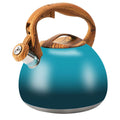 Foedo 3.2Qt Stainless Steel Whistling Tea Kettle Stovetop, Dark Green