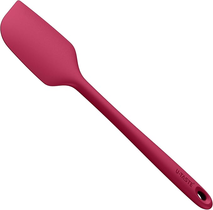 U-Taste 14in Extra Large Silicone Spatula, 480°F Heat Proof Scraper, Red