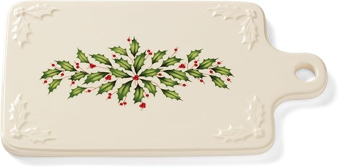 Lenox Holiday Porcelain Christmas Cheese Board