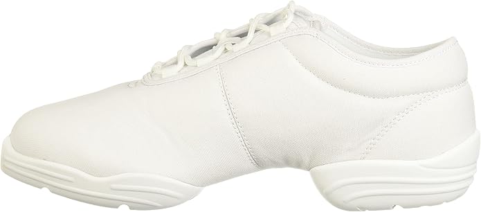 Capezio womens Canvas Sneaker dance shoes, White, 4.5 US