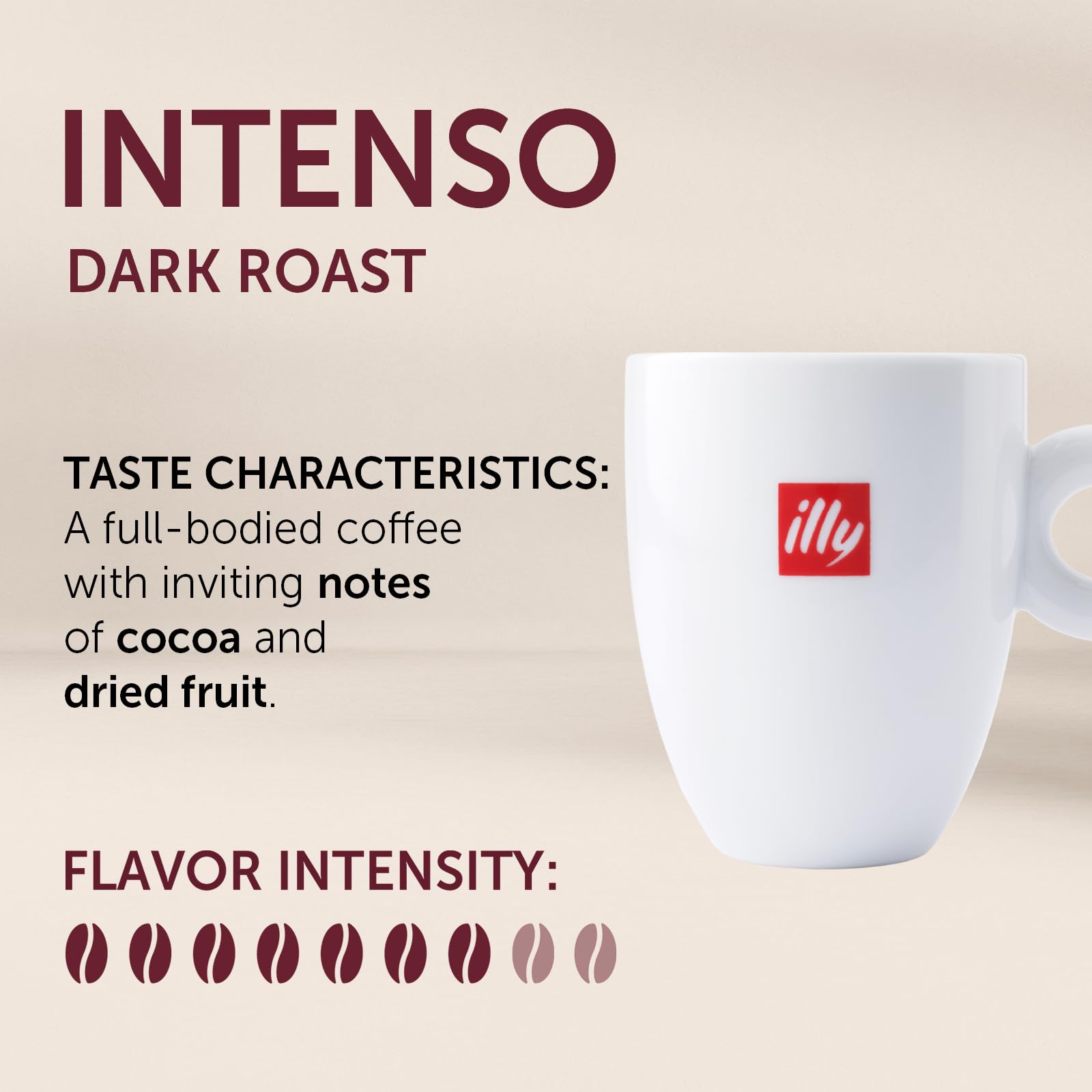 illy Coffee K Cup Pods, Intenso Dark Roast, 20 Count, 1 Pack