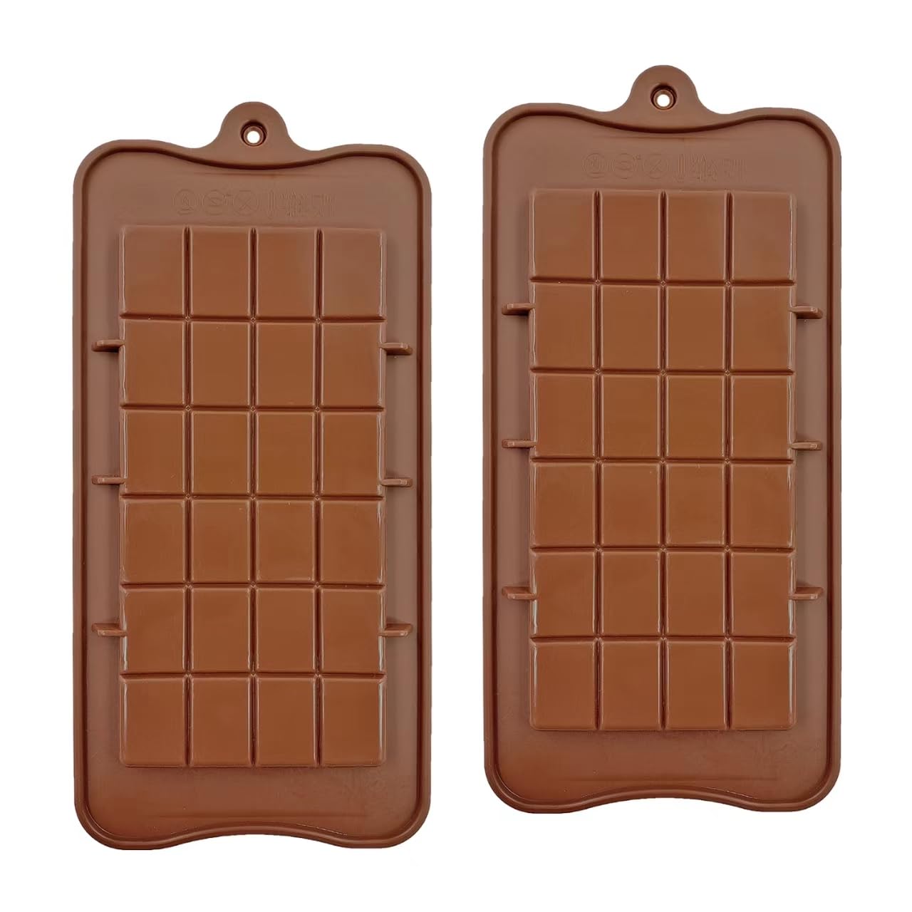 Silicone Break-Apart Chocolate, Food Grade Non-Stick Protein and Energy Bar Mold (Chocolate Bar Mold Set of 3) (3)