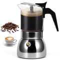 Houkiper Stovetop Espresso Maker, 4Cup 200ML Stovetop Italian Coffee Maker
