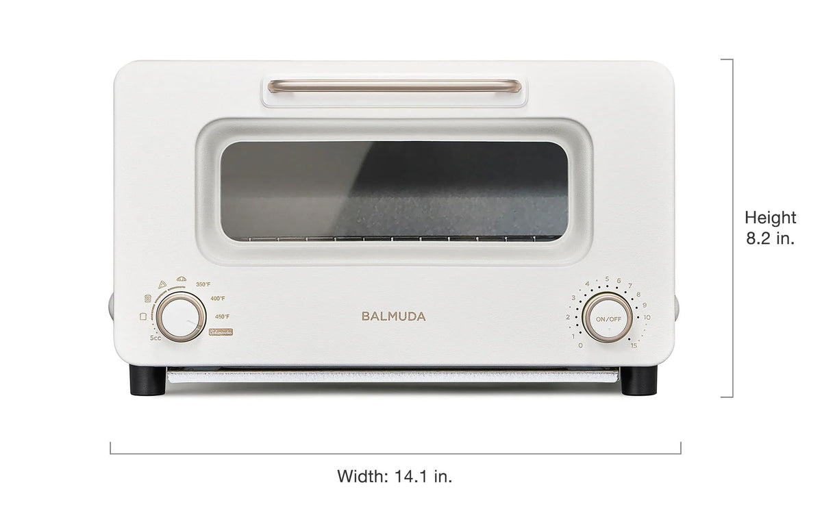 BALMUDA The Toaster Pro | Steam Oven Toaster | Compact Size 14.1″W × 12.6″D × 8.2″H | 6 Modes: Shokupan, Golden Toast, Pizza, Croissant, Oven, Salamander Grill | (Baking Tray Sold Separately) | Black