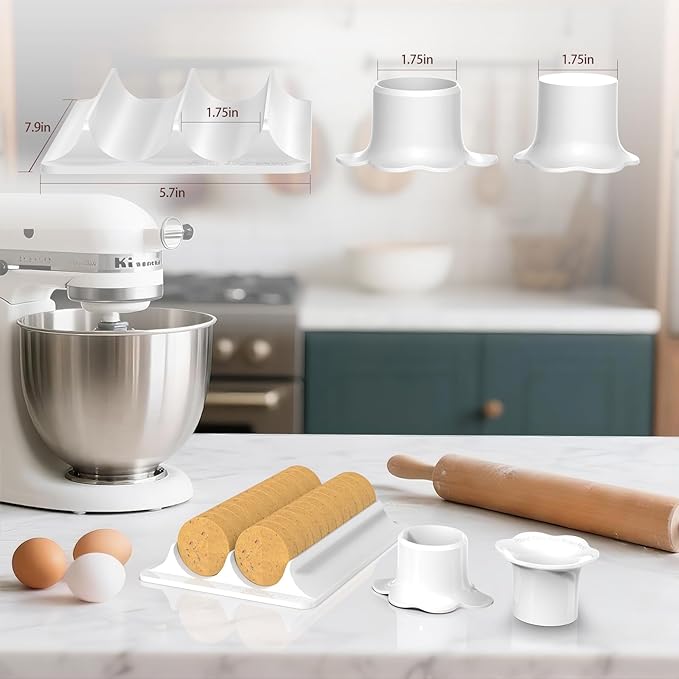 Cake Pop Molds Set, Circle Cake Pop Cutter and Pusher with Tray