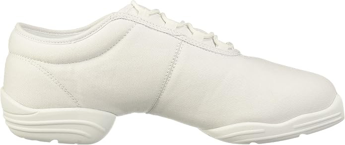 Capezio womens Canvas Sneaker dance shoes, White, 4.5 US