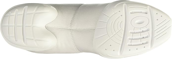 Capezio womens Canvas Sneaker dance shoes, White, 4.5 US