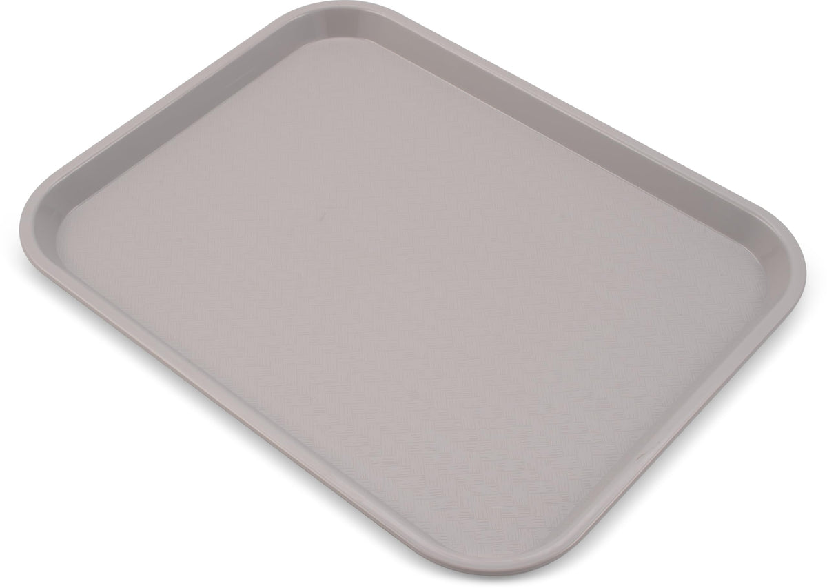 Carlisle FoodService Products Café Cafeteria Tray, Fast Food Tray for Restaurant or Commercial Use, 14" x 18", 12 Count, Gray