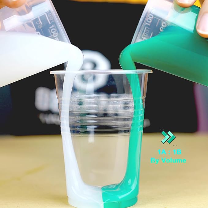 BBDINO Super Elastic Liquid Silicone Mold Making Kit 8A Jade Green 4.4 Lbs