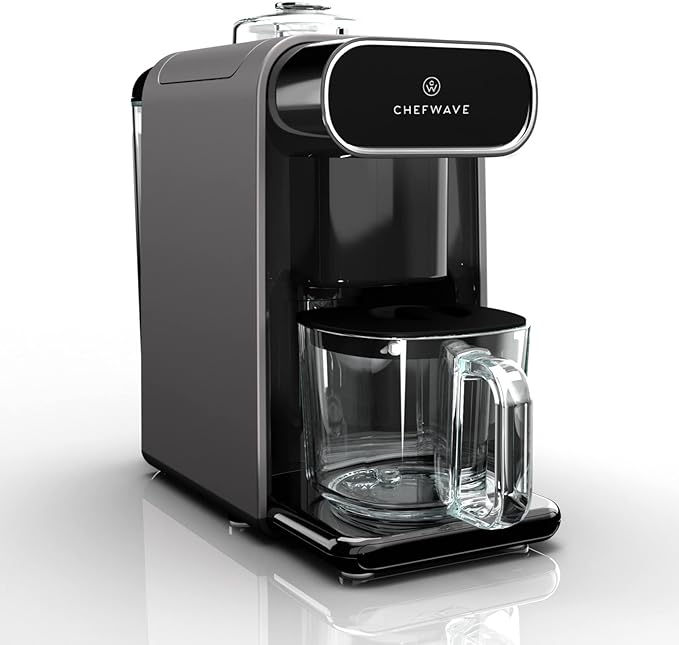 ChefWave Milkmade 6-in-1 Plant-Based Milk Maker (Black/Silver) Bundle