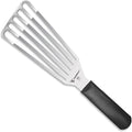 HUMBEE 9 Inches Fish Turner, Slotted Fish Spatula Dishwasher Safe NSF, Shovel Black