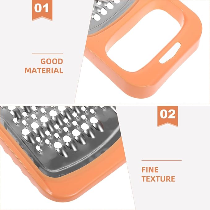 SOLUSTRE Double-Sided Stainless Steel Vegetable Grater and Cheese Slicer Multifunction Kitchen Tool for Potatoes Carrots Garlic 10.23X4.25X0.59In Compact and Easy to Clean