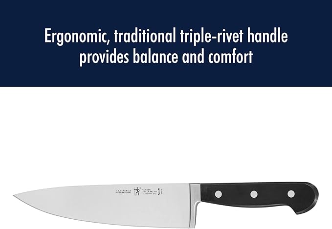 HENCKELS Classic 3-Pc Starter Chef Knife Set, Razor-Sharp German Engineered