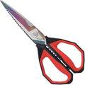 LIVINGO 9" Sharp Kitchen Scissors for Food Titanium Coated Stainless Steel