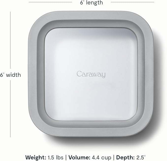Caraway Glass Food Storage Container with Lid